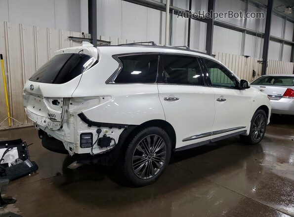 5N1DL0MM1KC501823 2019 INFINITI QX60 Белый Задняя правая четверть