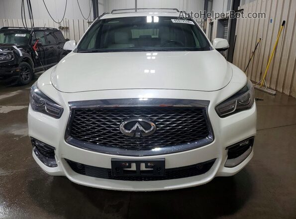 5N1DL0MM1KC501823 2019 INFINITI QX60 Белый Передняя правая четверть