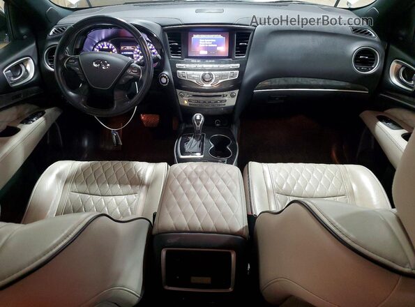 5N1DL0MM1KC501823 2019 INFINITI QX60 Белый Вид салона спереди