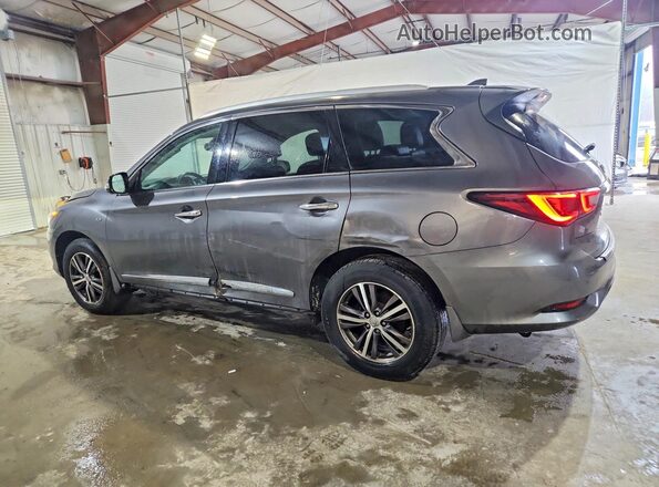 5N1DL0MM2HC545421 2017 INFINITI QX60 Серый Задняя левая четверть