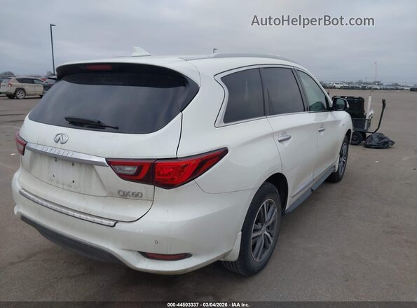 5N1DL0MM2KC514127 2019 INFINITI QX60 Белый Задняя правая четверть