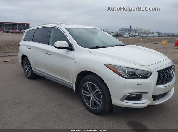 5N1DL0MM2KC514127 2019 INFINITI QX60 Белый Передняя правая четверть