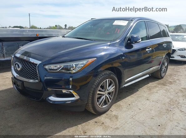 5N1DL0MM2LC509558 2020 INFINITI QX60 Dark Blue Передняя левая четверть