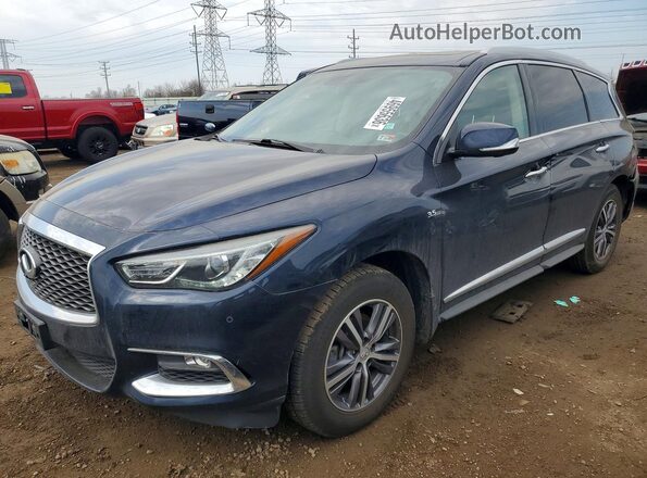 5N1DL0MM3HC549235 2017 INFINITI QX60 Blue Передня ліва чверть
