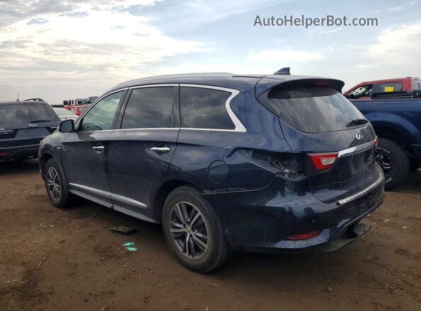 5N1DL0MM3HC549235 2017 INFINITI QX60 Blue Задня ліва чверть