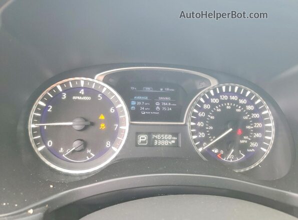 5N1DL0MM3HC549235 2017 INFINITI QX60 Blue Вид щитка приладів