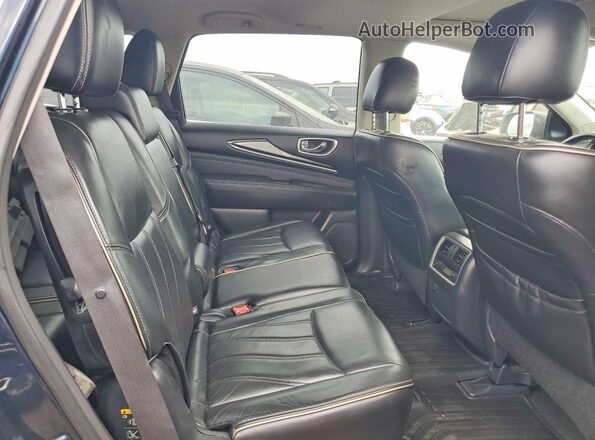 5N1DL0MM3HC549235 2017 INFINITI QX60 Blue Вид задніх сидінь