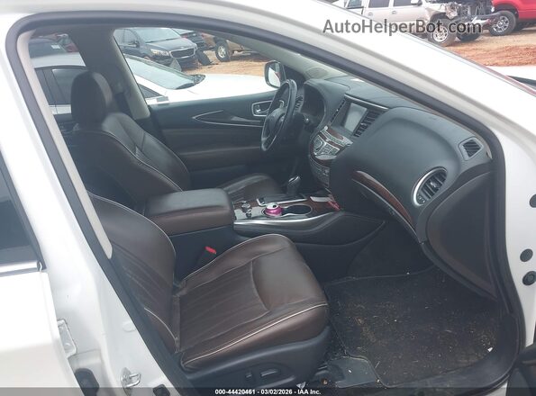 5N1DL0MM4KC511391 2019 INFINITI QX60 White Widok wnętrza z przodu