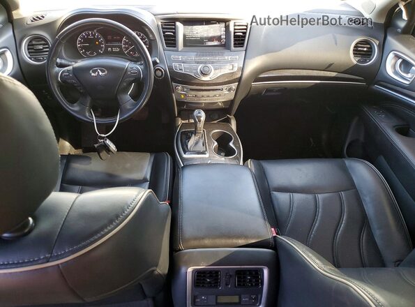 5N1DL0MM4KC526442 2019 INFINITI QX60 White Dashboard view