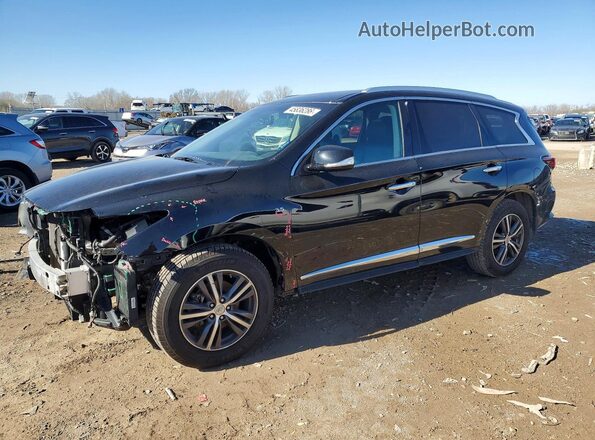 5N1DL0MM5HC545719 2017 INFINITI QX60 Черный Передняя левая четверть