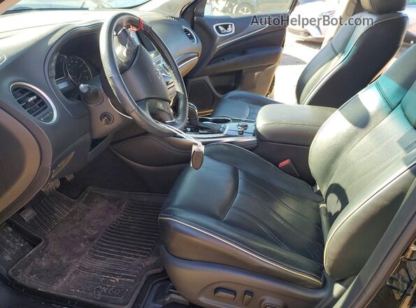 5N1DL0MM5HC545719 2017 INFINITI QX60 Черный Вид салона спереди