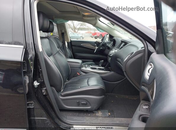 5N1DL0MM5HC554985 2017 INFINITI QX60 Черный Вид салона спереди