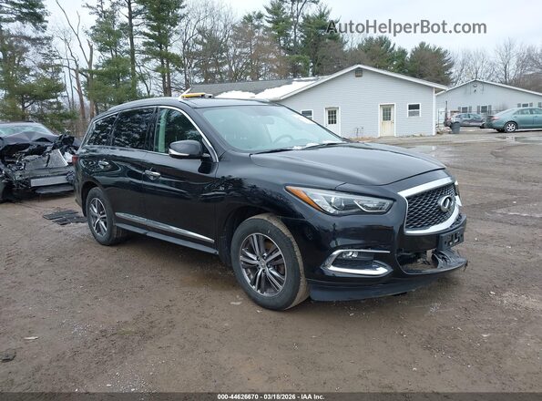5N1DL0MM5HC554985 2017 INFINITI QX60 Черный Передняя правая четверть