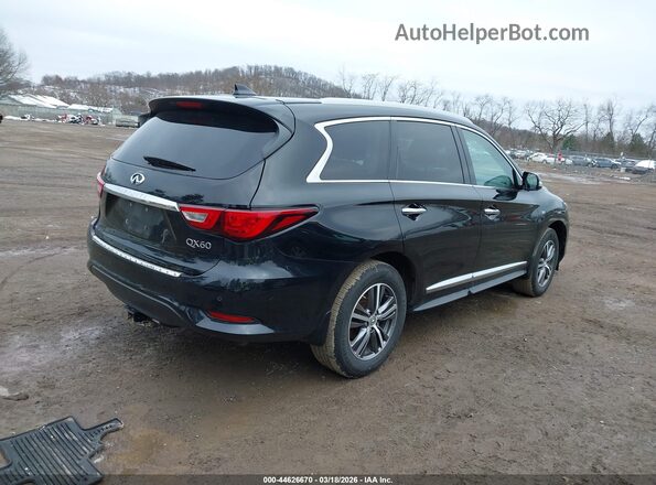 5N1DL0MM5HC554985 2017 INFINITI QX60 Черный Задняя правая четверть