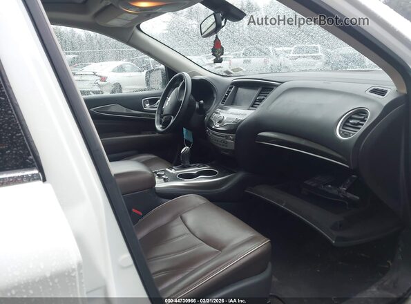 5N1DL0MM5JC505212 2018 INFINITI QX60 White Widok wnętrza z przodu