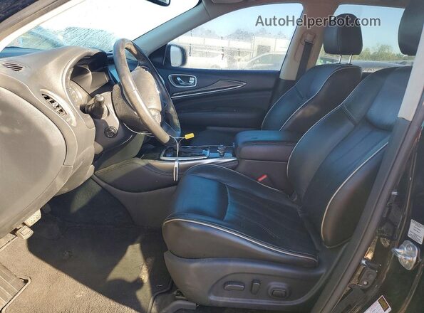 5N1DL0MM5JC509647 2018 INFINITI QX60 Black Widok wnętrza z przodu