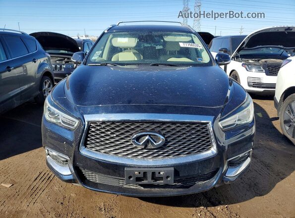 5N1DL0MM5KC520312 2019 INFINITI QX60 Blue Vista frontal