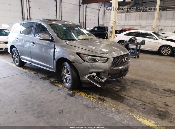 5N1DL0MM5LC527732 2020 INFINITI QX60 Серый Передняя правая четверть