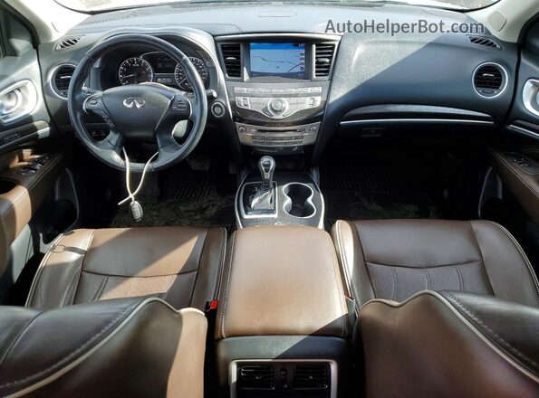 5N1DL0MM6HC526855 2017 INFINITI QX60 Белый Вид панели приборов