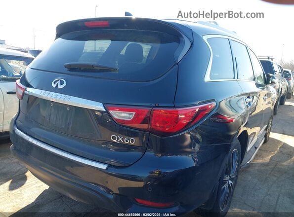 5N1DL0MM6HC541081 2017 INFINITI QX60 Черный Задняя правая четверть