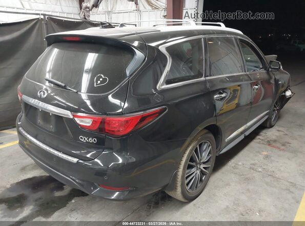 5N1DL0MM7HC554101 2017 INFINITI QX60 Черный Задняя правая четверть