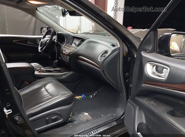 5N1DL0MM7HC554101 2017 INFINITI QX60 Черный Вид салона спереди