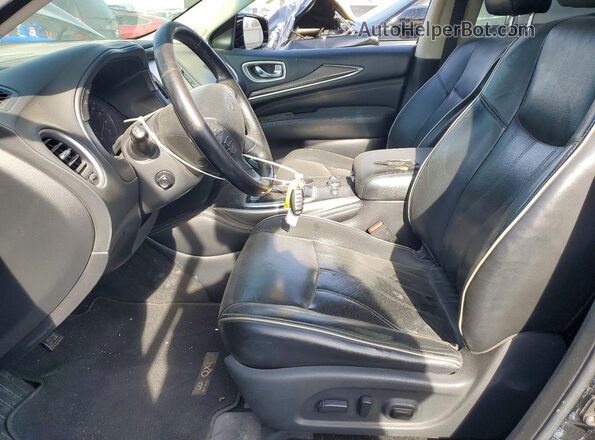5N1DL0MM7JC508905 2018 INFINITI QX60 Black Widok wnętrza z przodu