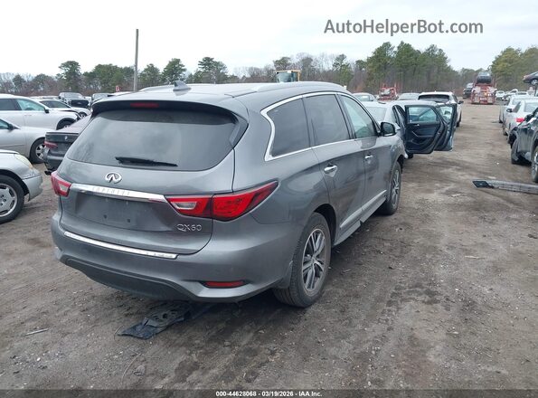 5N1DL0MM9HC546680 2017 INFINITI QX60 Серый Задняя правая четверть