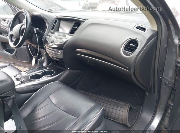 5N1DL0MM9HC546680 2017 INFINITI QX60 Серый Вид салона спереди