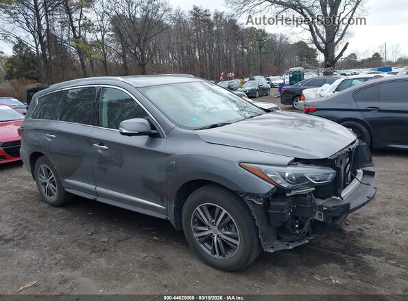 5N1DL0MM9HC546680 2017 INFINITI QX60 Серый Вид задней части салона