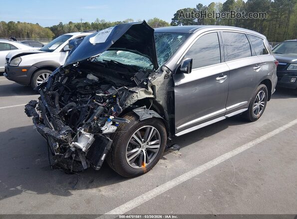 5N1DL0MM9KC559209 2019 INFINITI QX60 Серый Передняя левая четверть