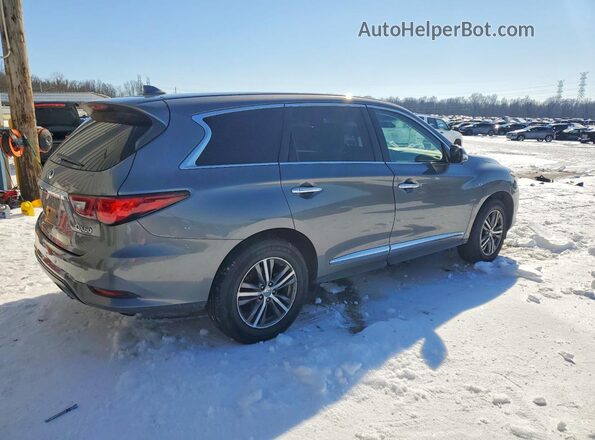 5N1DL0MMXKC550938 2019 INFINITI QX60 Silver Հետևի աջ