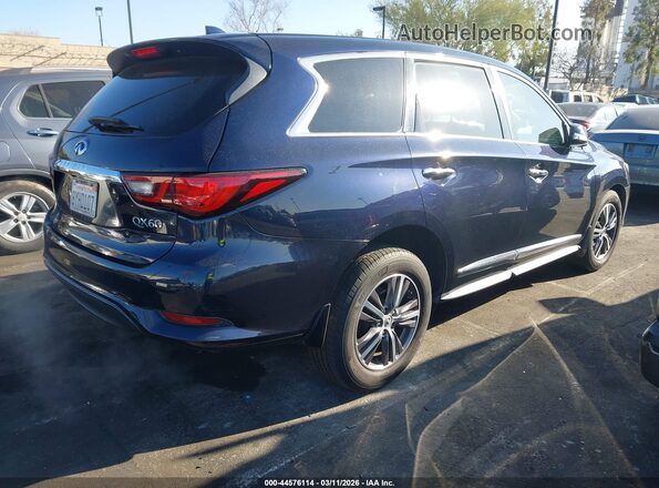 5N1DL0MN1JC532187 2018 INFINITI QX60 Синий Задняя правая четверть