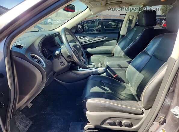 5N1DL0MN2HC503596 2017 INFINITI QX60 Серый Вид салона спереди