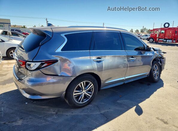 5N1DL0MN2HC503596 2017 INFINITI QX60 Серый Задняя правая четверть