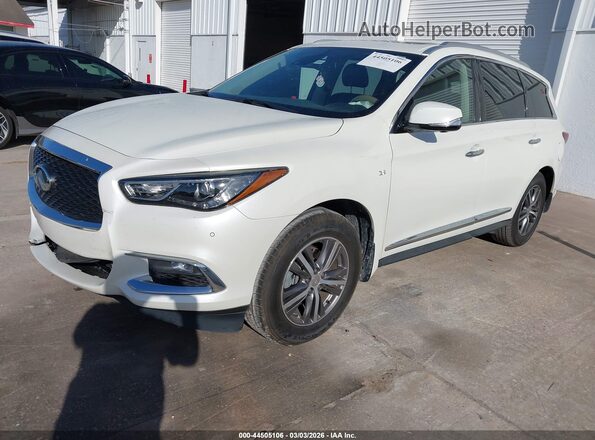5N1DL0MN3LC537992 2020 INFINITI QX60 Белый Передняя левая четверть