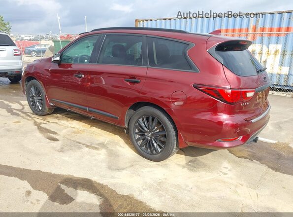 5N1DL0MN4KC505311 2019 INFINITI QX60 Maroon Tył lewy