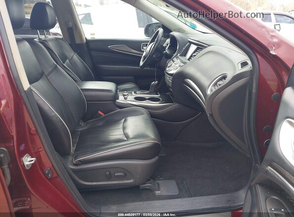 5N1DL0MN4KC505311 2019 INFINITI QX60 Maroon Widok wnętrza z przodu