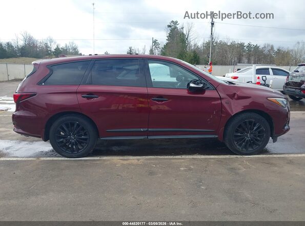 5N1DL0MN4KC505311 2019 INFINITI QX60 Maroon Widok wnętrza 360 stopni