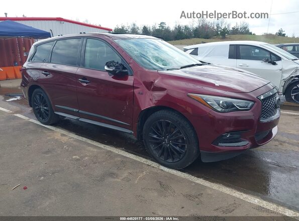 5N1DL0MN4KC505311 2019 INFINITI QX60 Maroon Przód prawy