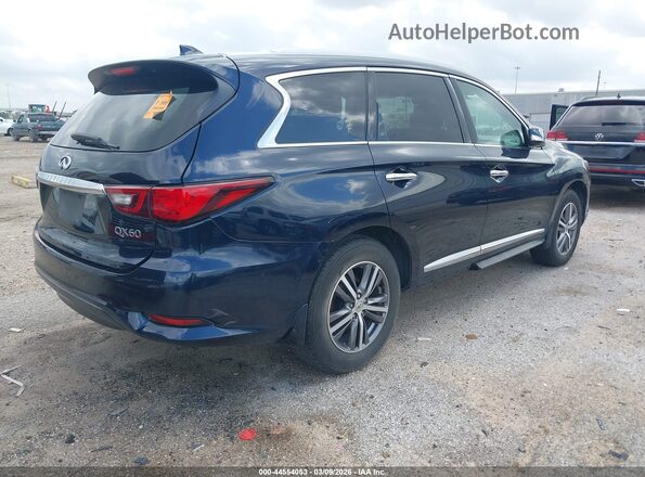 5N1DL0MN4KC561779 2019 INFINITI QX60 Черный Задняя правая четверть