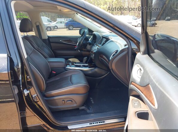 5N1DL0MN5HC502765 2017 INFINITI QX60 Черный Вид салона спереди