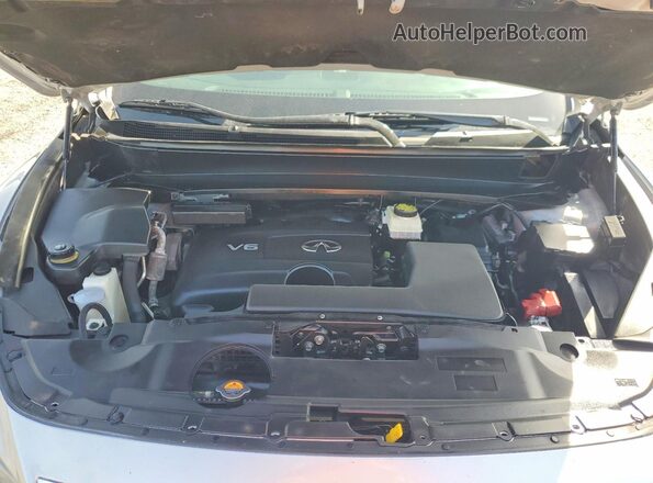 5N1DL0MN6KC501504 2019 INFINITI QX60 Silver Vista del compartimento del motor