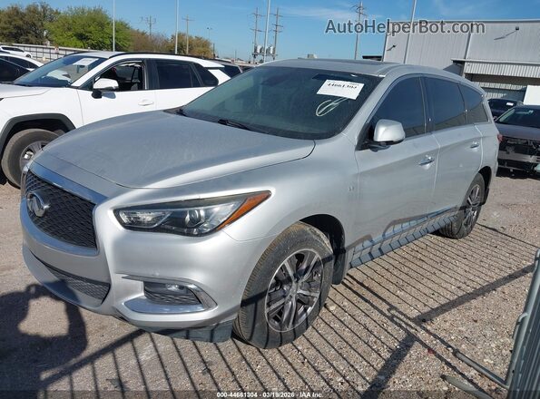 5N1DL0MN6KC548919 2019 INFINITI QX60 Silver წინა მარცხენა ხედი სამი მეოთხედიდან