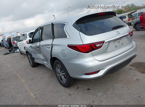 5N1DL0MN6LC521057 2020 INFINITI QX60 Серебряный Задняя левая четверть