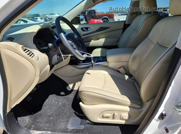 5N1DL0MNXJC511824 2018 INFINITI QX60 White Widok wnętrza z przodu