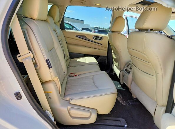 5N1DL0MNXJC511824 2018 INFINITI QX60 White Widok wnętrza z tyłu
