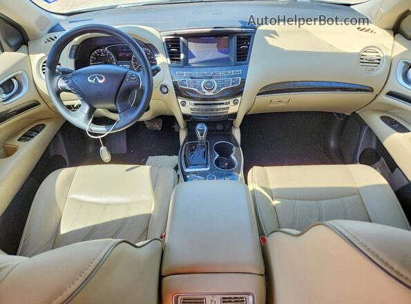 5N1DL0MNXJC511824 2018 INFINITI QX60 White Widok deski rozdzielczej