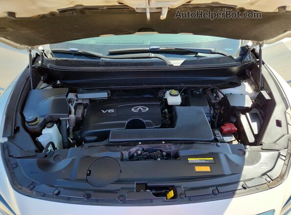 5N1DL0MNXJC511824 2018 INFINITI QX60 White Widok komory silnika