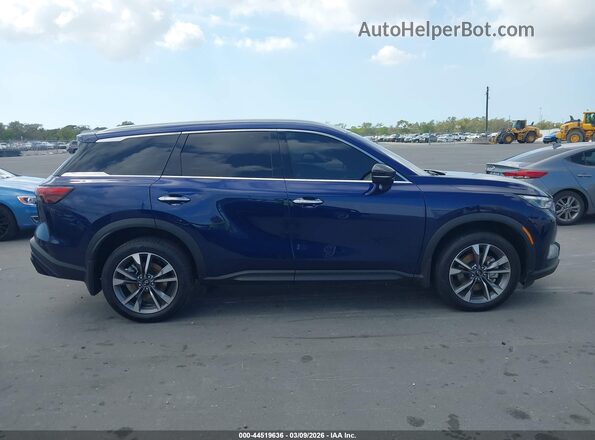 5N1DL1FR6PC347258 2023 INFINITI QX60 Blue Widok wnętrza z tyłu